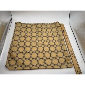 Designer Handbag Dust Bag Gold Monogram Purse Storage Bag Approx 18x17